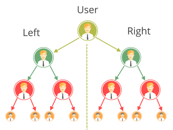 binary mlm tree structure